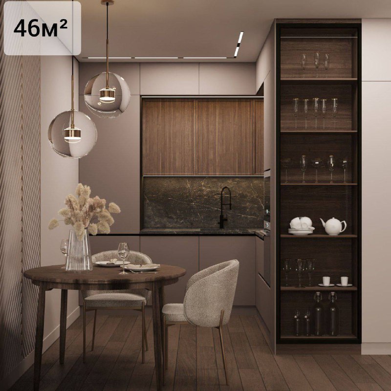 Делимся стильной квартирой для молодой пары в МосквеМетраж: 46 кв. м.Эта квартир...