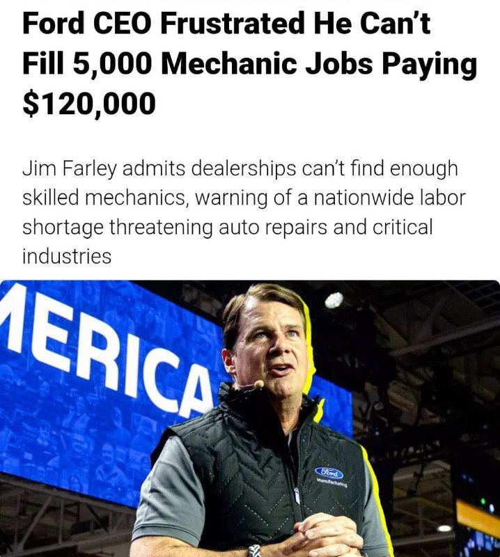 Руководство Ford жалуется: механикам предлагают по 9 МИЛЛИОНОВ рублей в год, а ж...