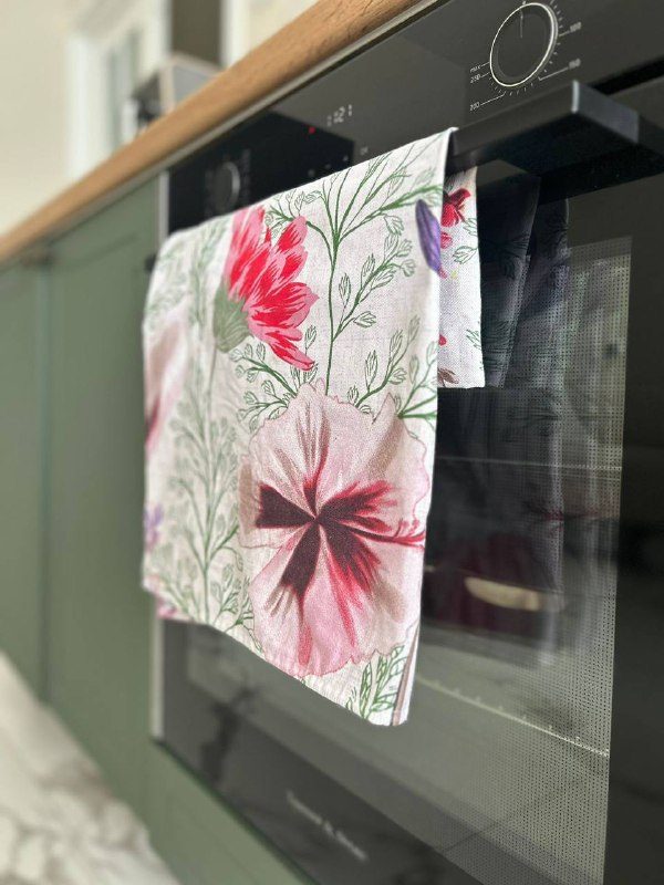 Представляем вафельное кухонное полотенце «Ботаника»50 х 70 см.! Изготовлено ...