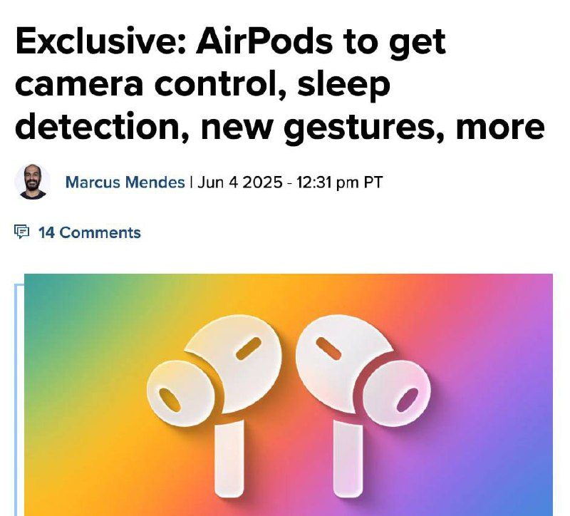 AirPods смогут отслеживать сон, говорят в инсайдах о новой iOS. Если пользовател...
