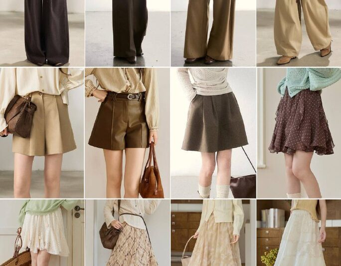 Брюки и юбки у Mishow тоже нейтральных оттенков, но тут уже есть модные принты, …