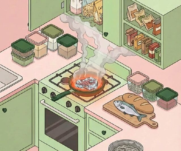 Что не так на кухне? Кулинарная задача для подписчиков Чтобы домашняя еда была в…