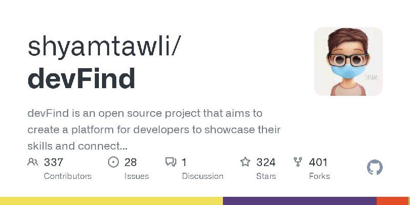 DevFind – платформа для веб-разработчиков в виде поисковика со ссылками на порт…