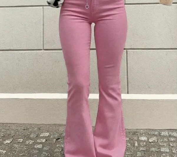 клеш прямого силуэта Джинсы из лёгкого стрейч-денима для повседневных и нарядны…