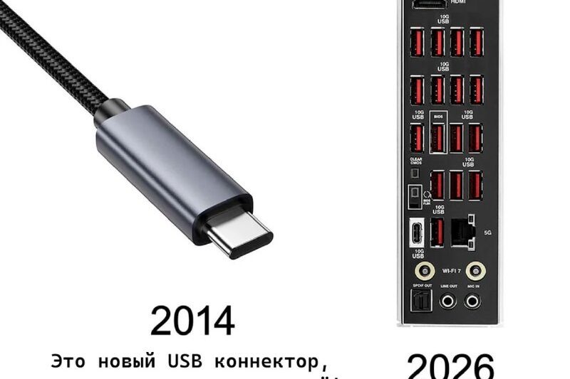 Коротко про ситуацию с USB TYPE-C Шёл 26й год, а на материнках сзади так и не по…