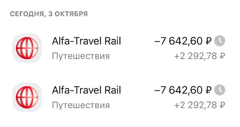 Оффтоп! Альфа хочет меня разорить — я только в сентябре потратила 45 тысяч на жд…