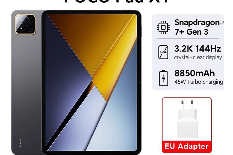 Планшет POCO Pad X1 с диагональю 11.2 дюйма. Высокую производительность для игр,…