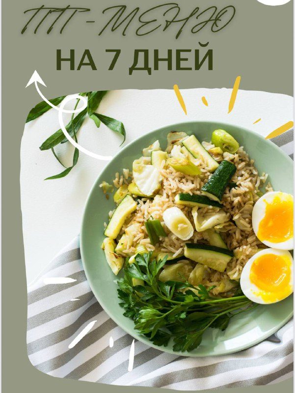 Подготовили новое меню для вас.ПП меню на 1400ккал на 7 дней без молочных продук...