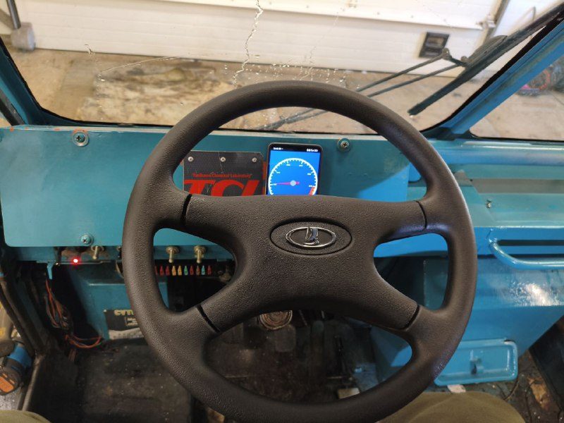 Привели в порядок электрику, починили печку и самое главное - новый руль!  Как в...