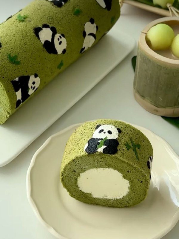 #рецепт бисквитного рулета с матчейТак как мы в первую очередь про декор, то, це...