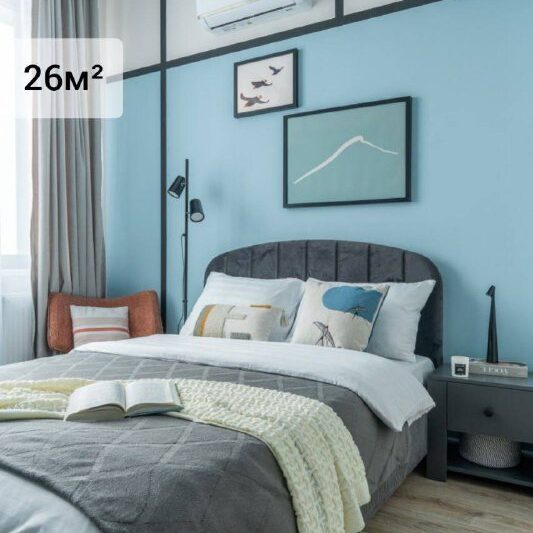 Сегодня на обзоре яркая студияМетраж: 26 кв. м.Стояла задача подготовить студию …