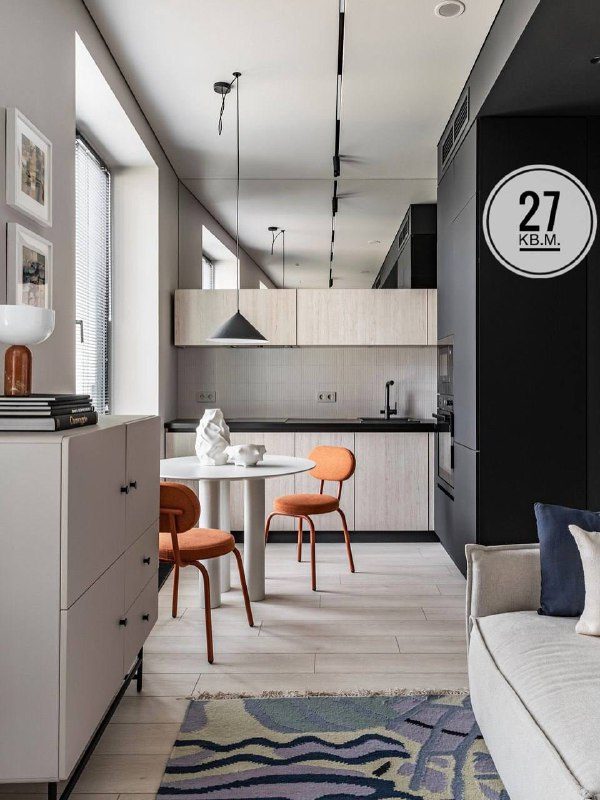 Сегодня на обзоре студия от студии дизайнаМетраж: 27 кв. м....