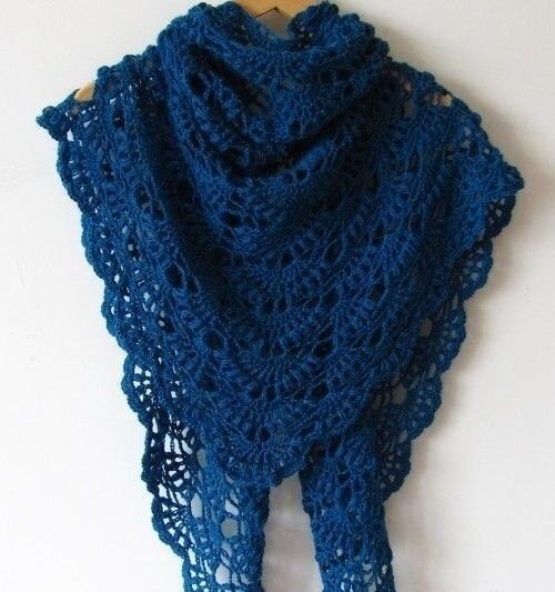 Шаль крючкомВязание | Пошаговые видео уроки…