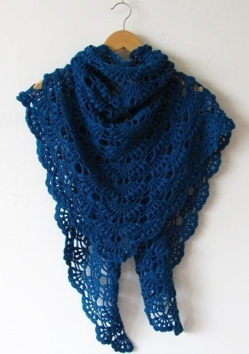 Шаль крючкомВязание | Пошаговые видео уроки...