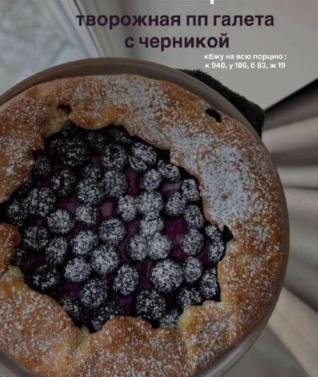 Творожная пп галета с черникой#пп #выпечка…