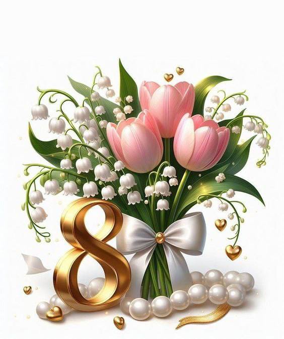 В этот прекрасный весенний день я хочу пожелать женского счастья и огромной любв...