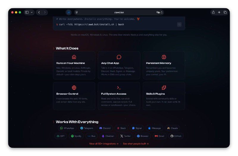 Вышел продвинутый ИИ-агент Clawd: умеет автоматизировать почти все задачи на ваш…