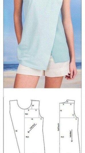 Летний топ на размер 36/38            Уроки шитья…