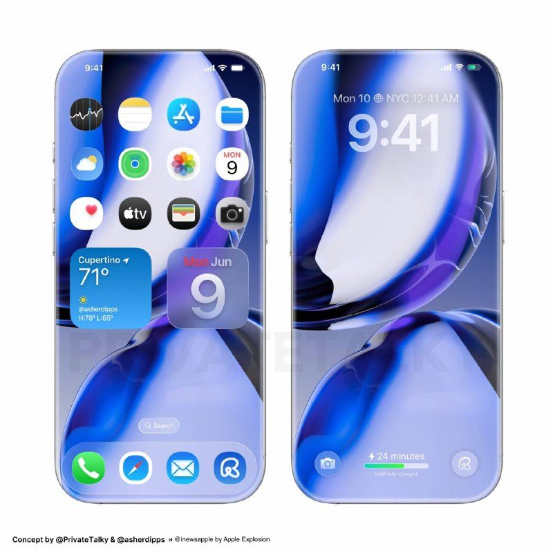 ТЕ САМЫЕ ОБОИ из iPhone XX! Их ждали все!Именно они засветились в концепте юбиле...