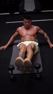 Тренировка кора с гантелями.У кого не грузит видео? Заходите на наш канал в MAX …