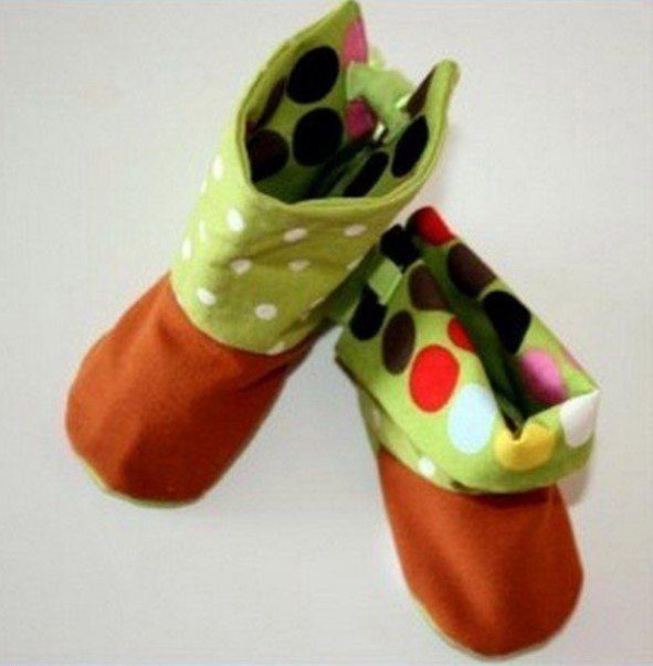 ВЫКРОЙКА ДОМАШНИХ САПОЖЕК            Уроки шитья...